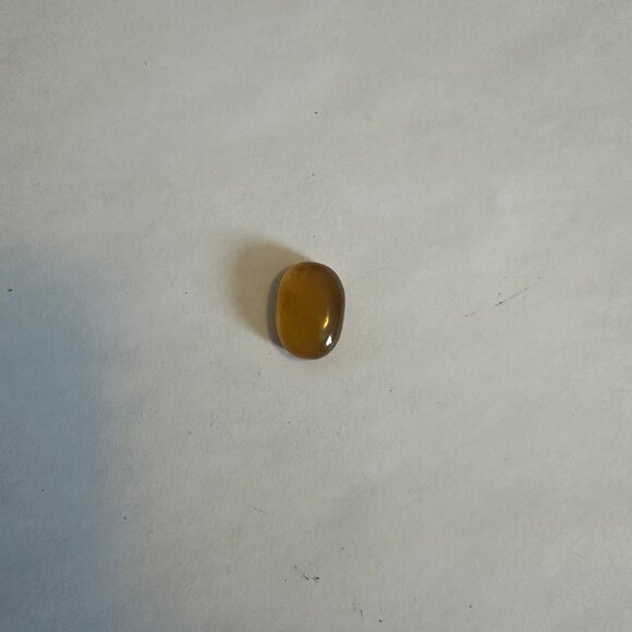 10 Carat Cat Eye Amber Agate (Aqeeq) Gemstone 18 mm x 10 mm Rare - Picture 8 of 8